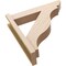 Ekena Millwork 5 1/2-in W x 24-in D x 24-in H Funston Slat Rough Cedar Woodgrain TimberThane Outlooker, Primed Tan OUTUR055X24X24FST24RCPR - alternate 4